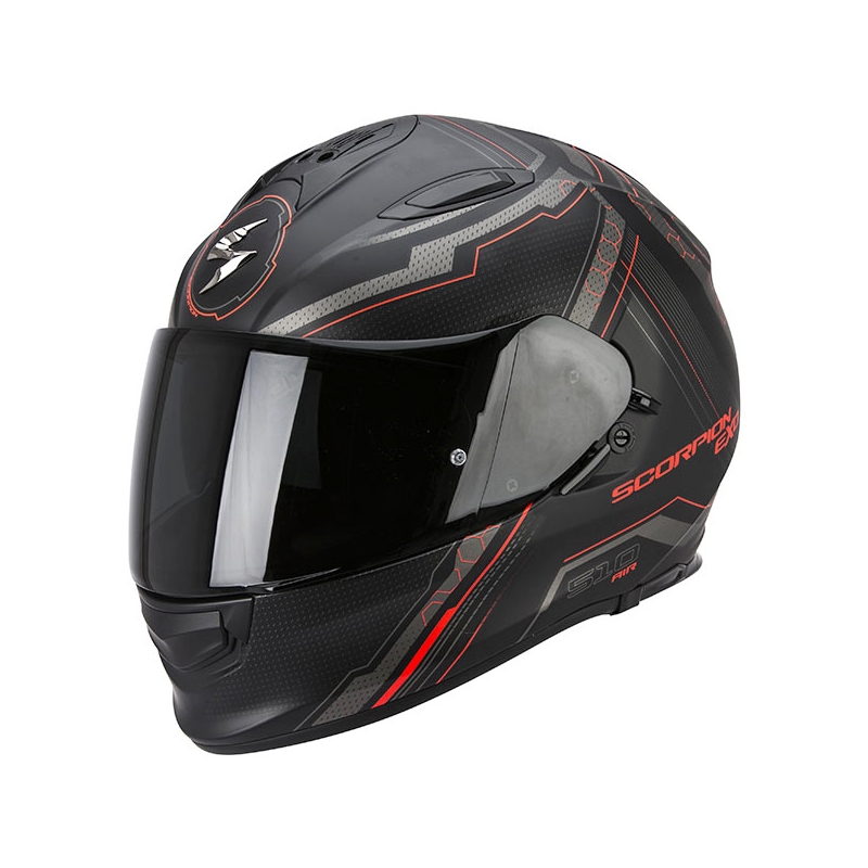 Beépített motoros sisak Scorpion EXO-510 Air Sync fekete matt-piros eladó kiárusítás