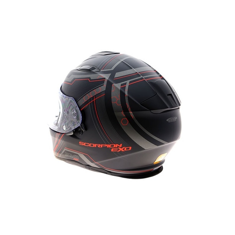 Beépített motoros sisak Scorpion EXO-510 Air Sync fekete matt-piros eladó kiárusítás