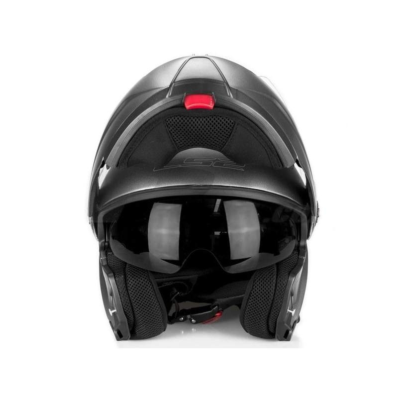 Állból nyíló motoros sisak LS2 FF325 Strobe matt fekete