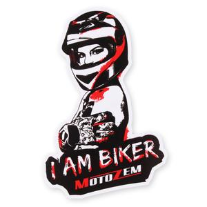 MotoZem I Am Biker matrica - Woman