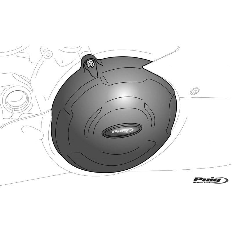  Engine protective covers PUIG fekete included right, left and alternator caps