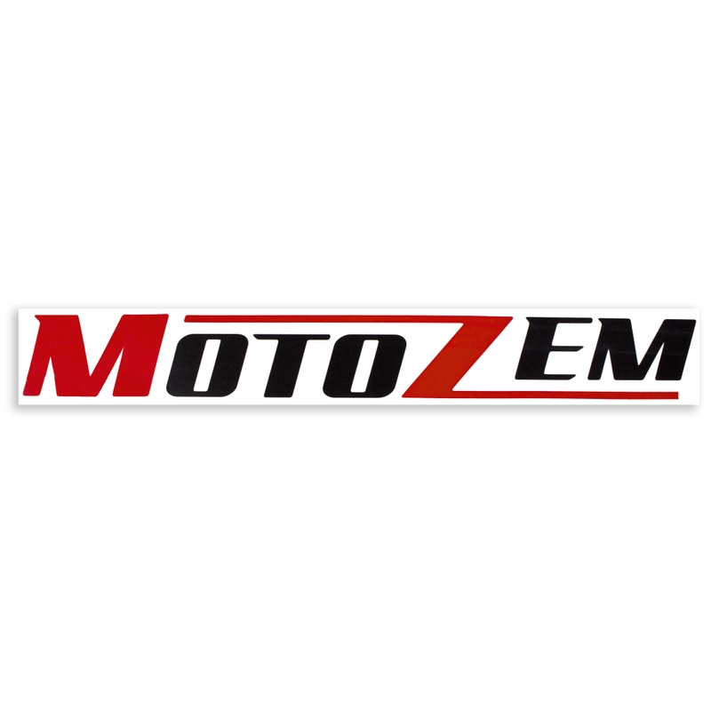 Nálepka logo MotoZem černá