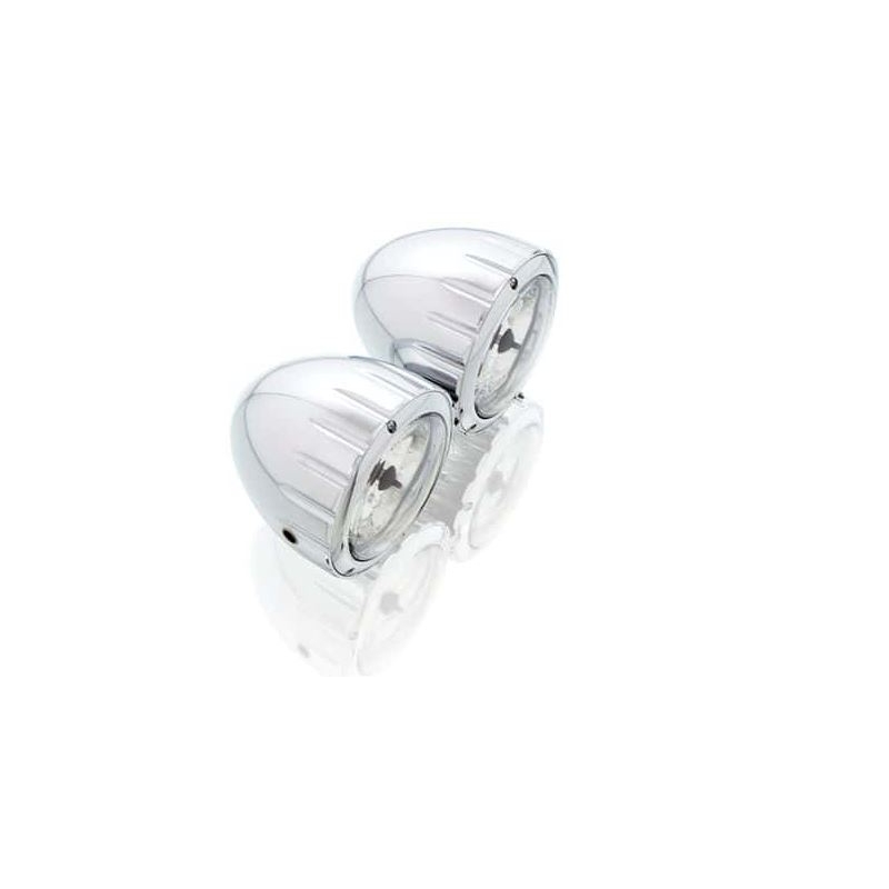 Light CUSTOMACCES TWIN inox 90MM DE DIAM.3 1/2"