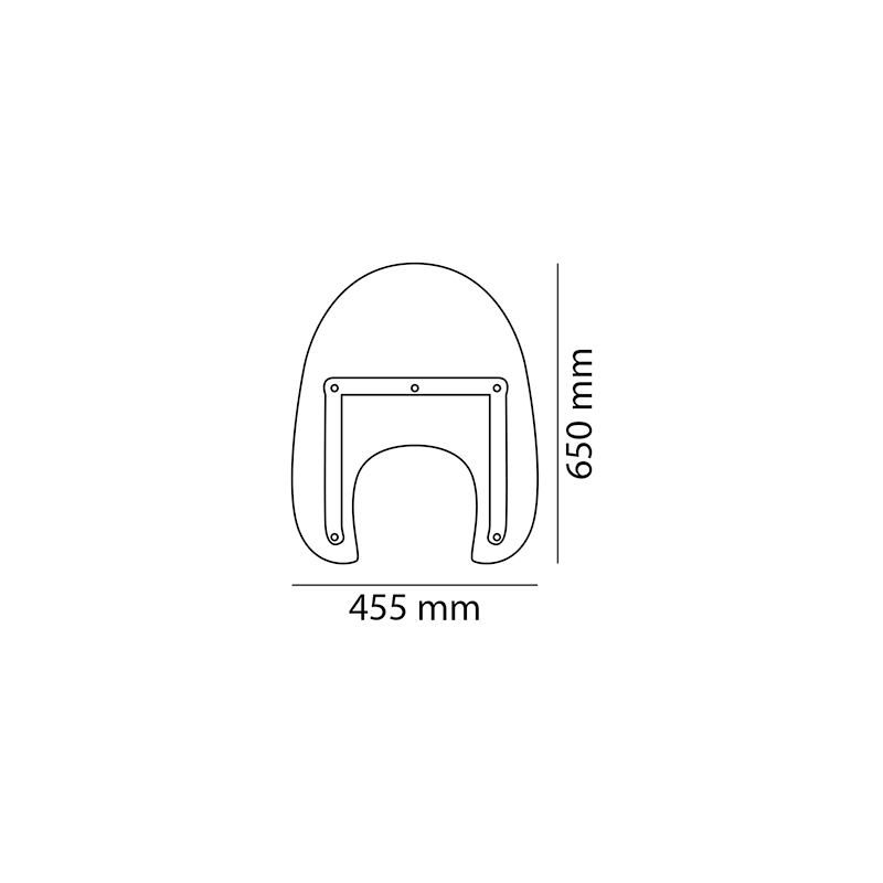 Windshield CUSTOMACCES AMERICA I áttetsző