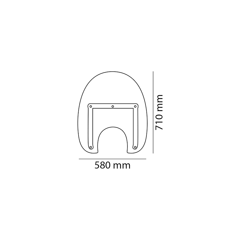 Windshield CUSTOMACCES AMERICA III áttetsző