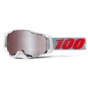 100% ARMEGA X-Ray-Hiper motocross szemüveg ezüst plexi