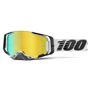 100% ARMEGA Atmos motocross szemüveg tükör arany plexi