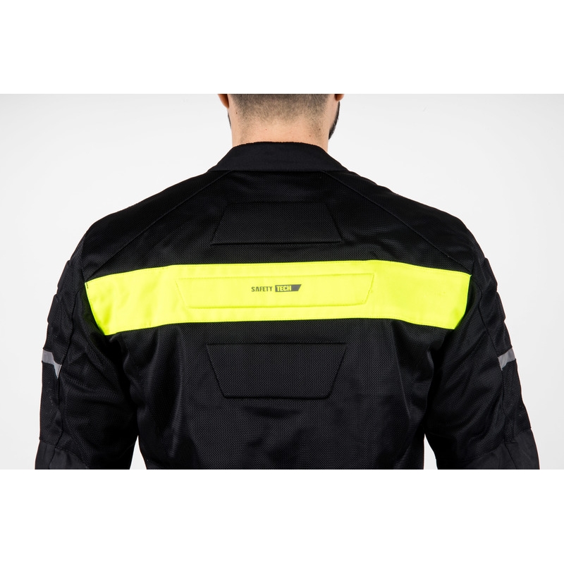 Ozone Dart motoros kabát fekete-fluo sárga