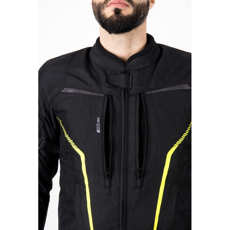 Ozone Delta IV motoros kabát fekete-fluo sárga