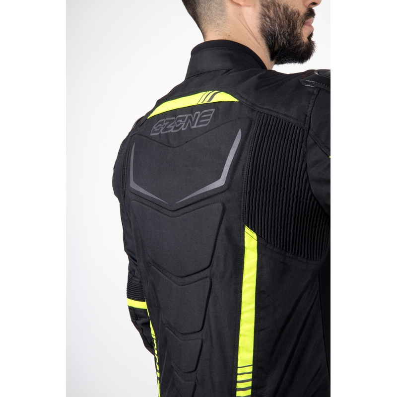 Ozone Pulse motoros kabát fekete-fluo sárga