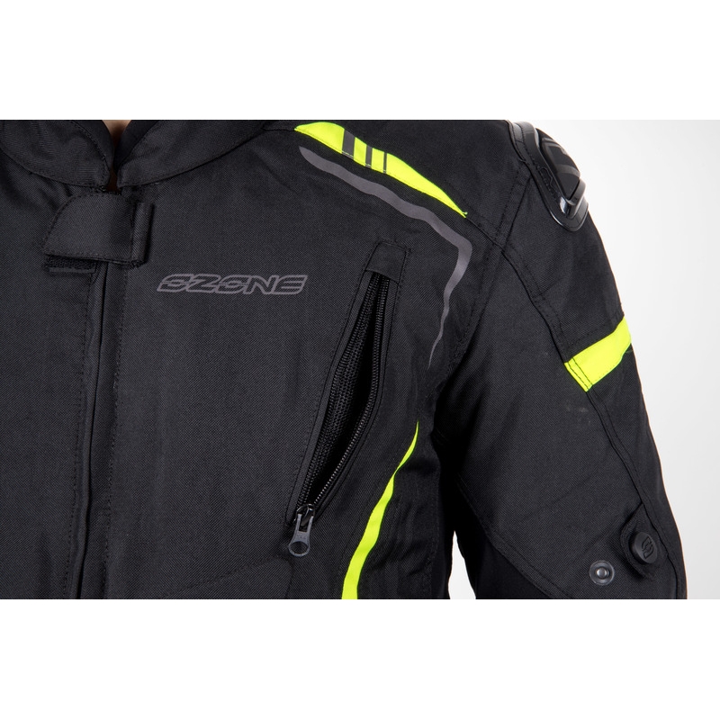 Ozone Pulse motoros kabát fekete-fluo sárga