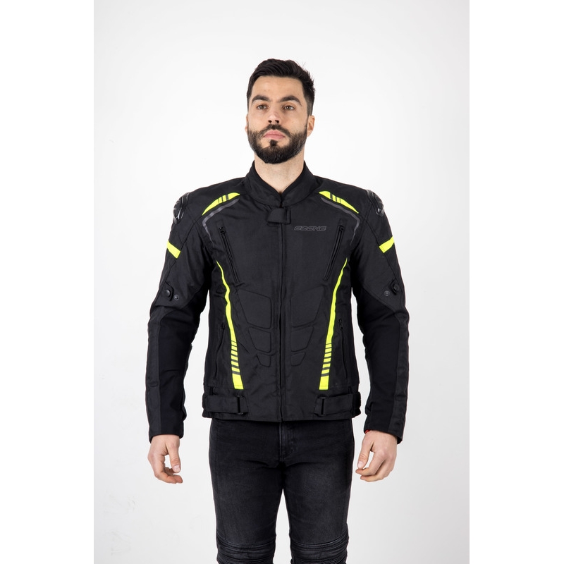 Ozone Pulse motoros kabát fekete-fluo sárga