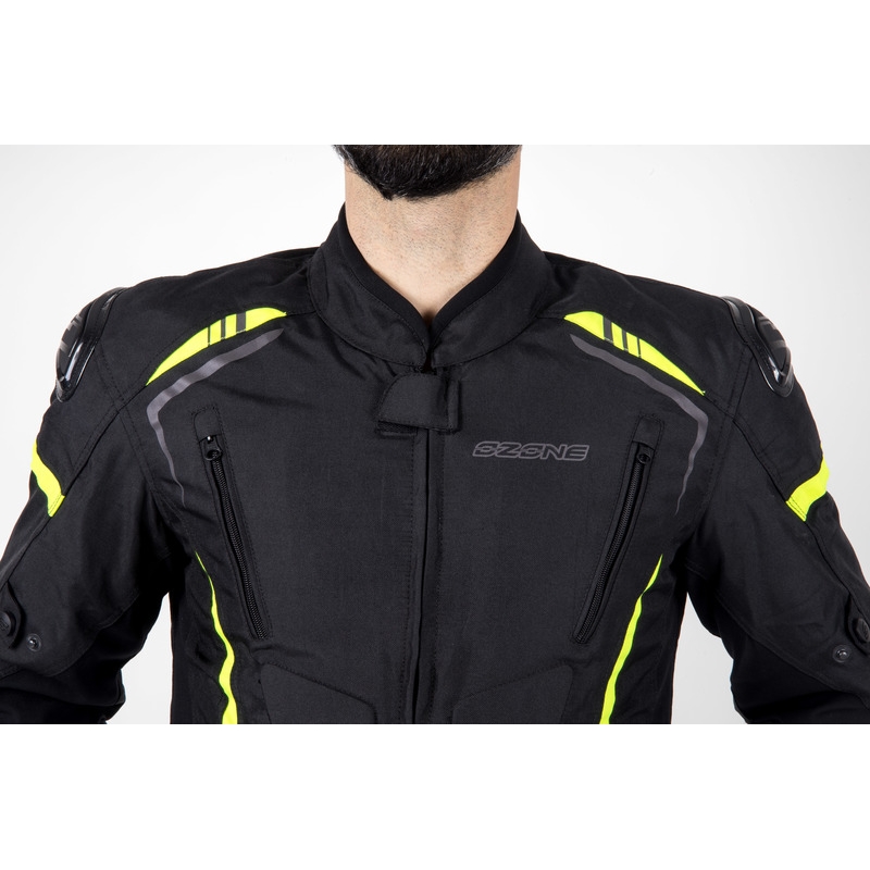 Ozone Pulse motoros kabát fekete-fluo sárga