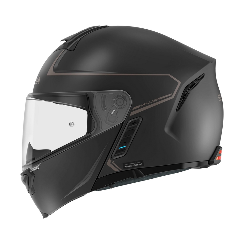 SENA Impulse Mesh headset-ettel felnyitható bukósisak matt fekete