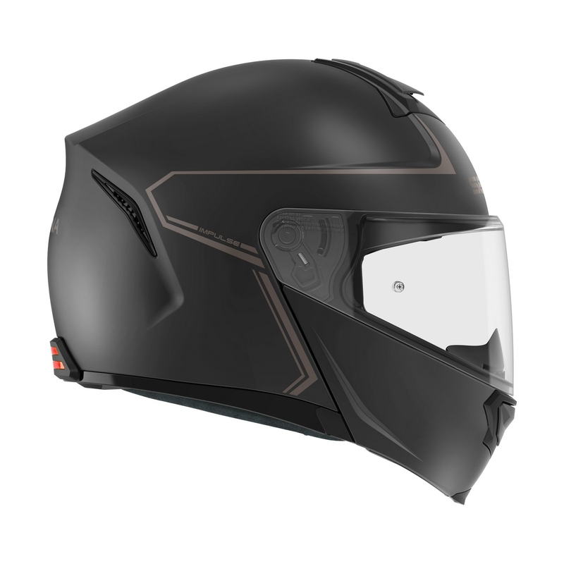 SENA Impulse Mesh headset-ettel felnyitható bukósisak matt fekete