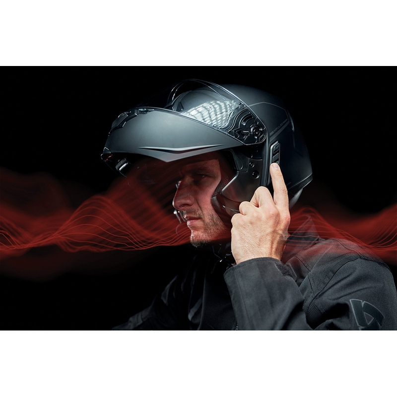 SENA Impulse Mesh headset-ettel felnyitható bukósisak matt fekete