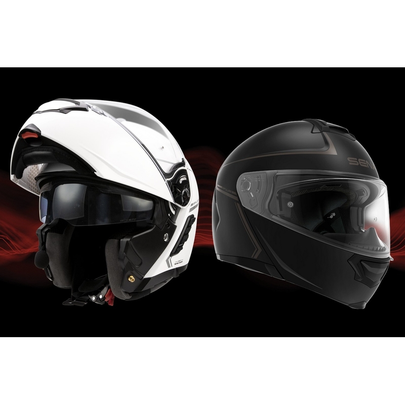 SENA Impulse Mesh headset-ettel felnyitható bukósisak matt fekete