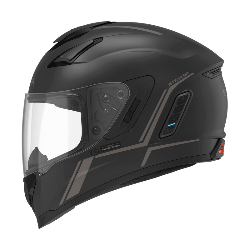 SENA Stryker Mesh headset-ettel zárt bukósisak matt fekete