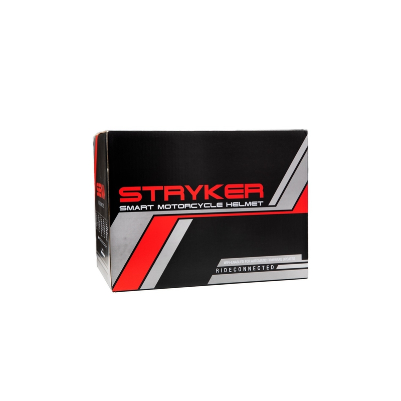 SENA Stryker Mesh headset-ettel zárt bukósisak fényes fehér