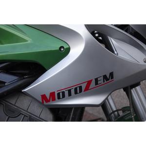 Nálepka logo MotoZem černá