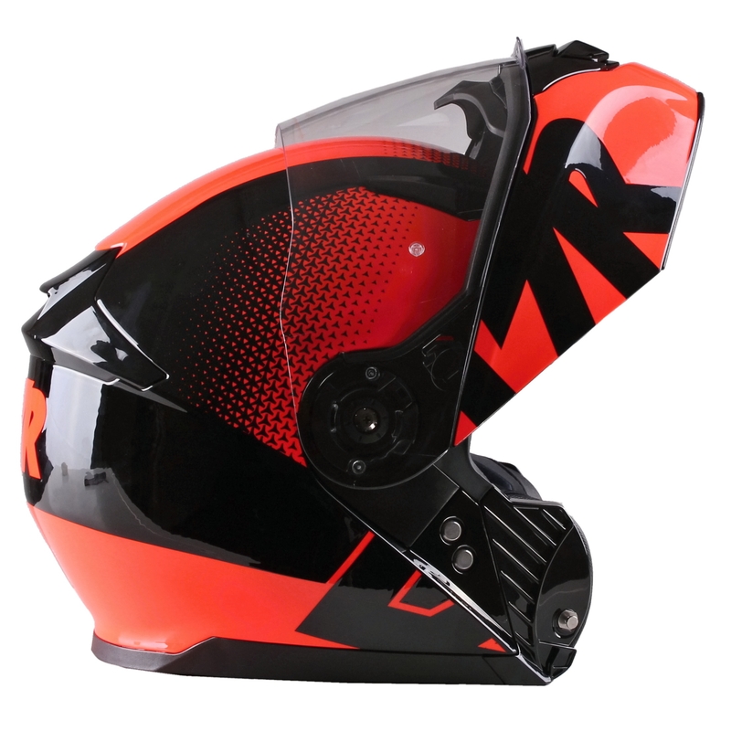 Lazer MH2 V'sible fluo motorkerékpár flip sisak piros eladó kiárusítás