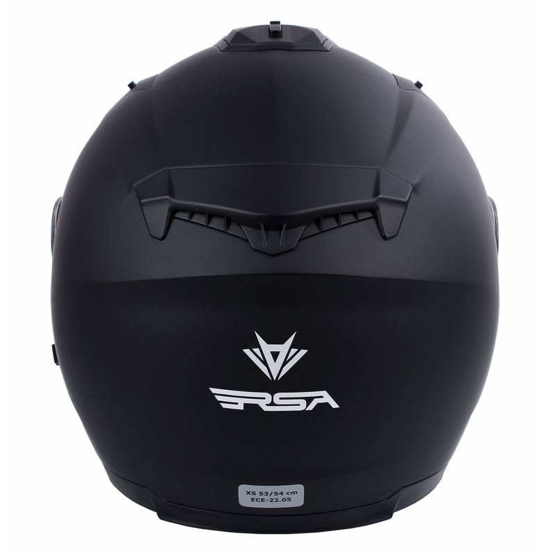 RSA Active nyitott motoros sisak fekete matt - II. osztály