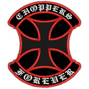 Patch Choppers pajzs piros - nagy