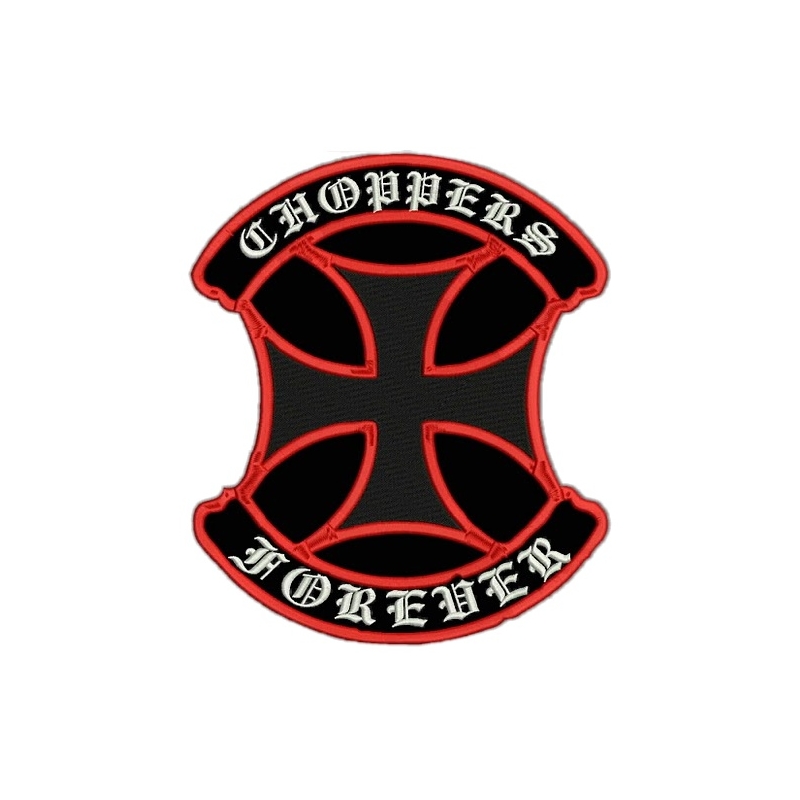 Patch Choppers pajzs piros - nagy