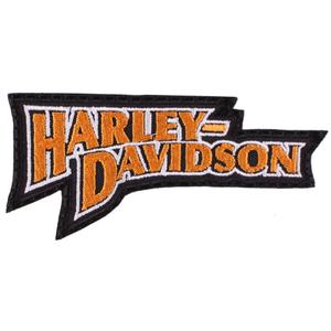 Patch Harley Davidson felirat narancs