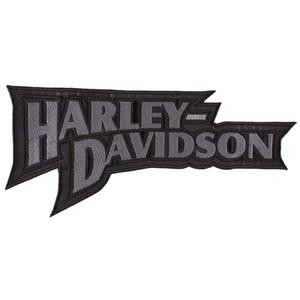 Patch Harley Davidson felirat szürke - nagy