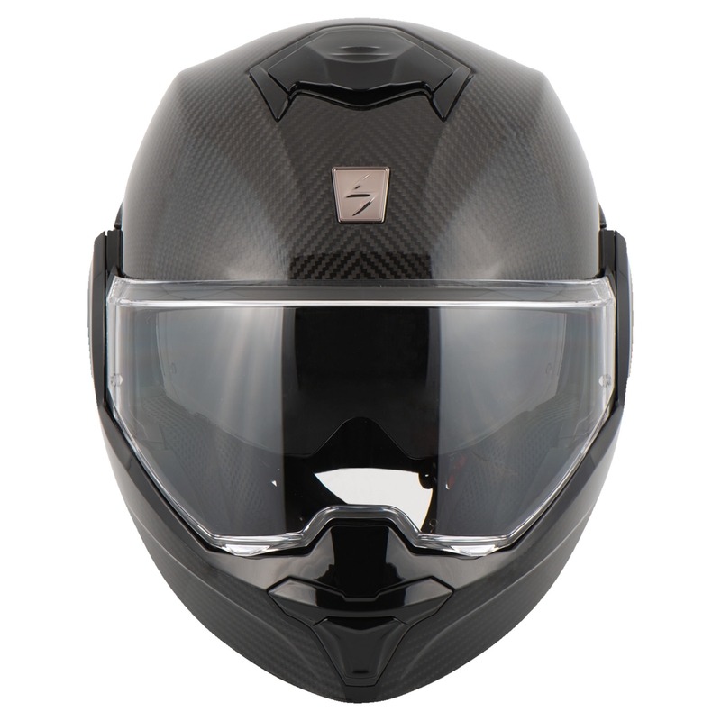 Felnyitható sisak Scorpion EXO-TECH Carbon fénylő fekete