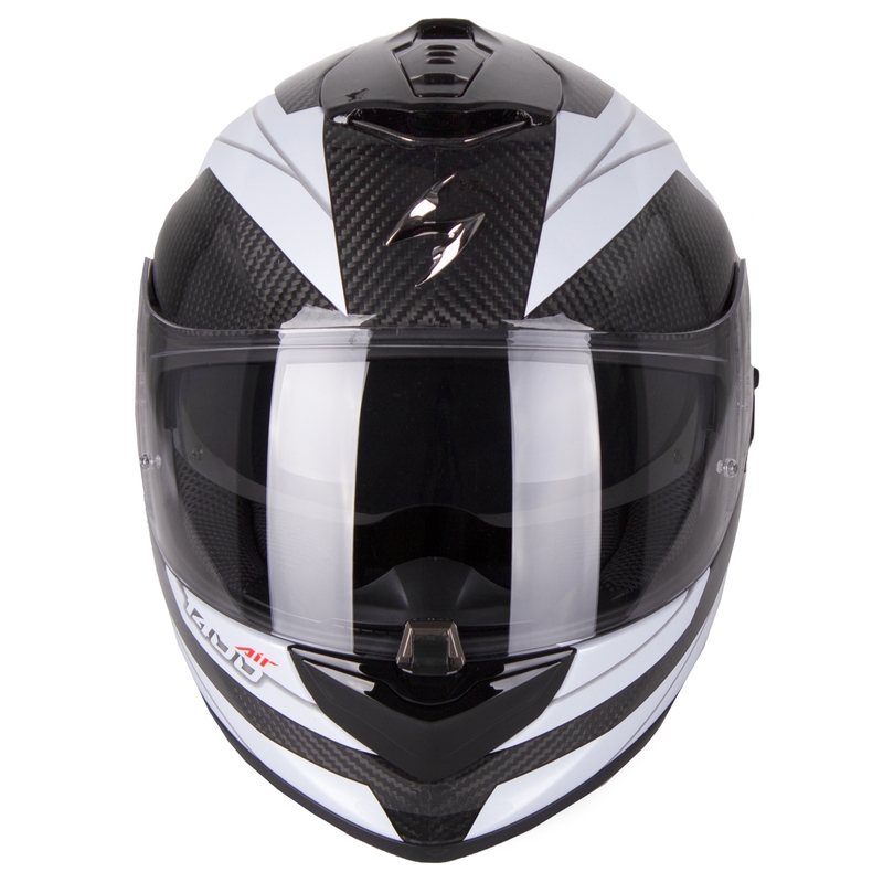 Scorpion EXO-1400 Carbon Air Legion zárt bukósisak fekete-fehér kiárusítás