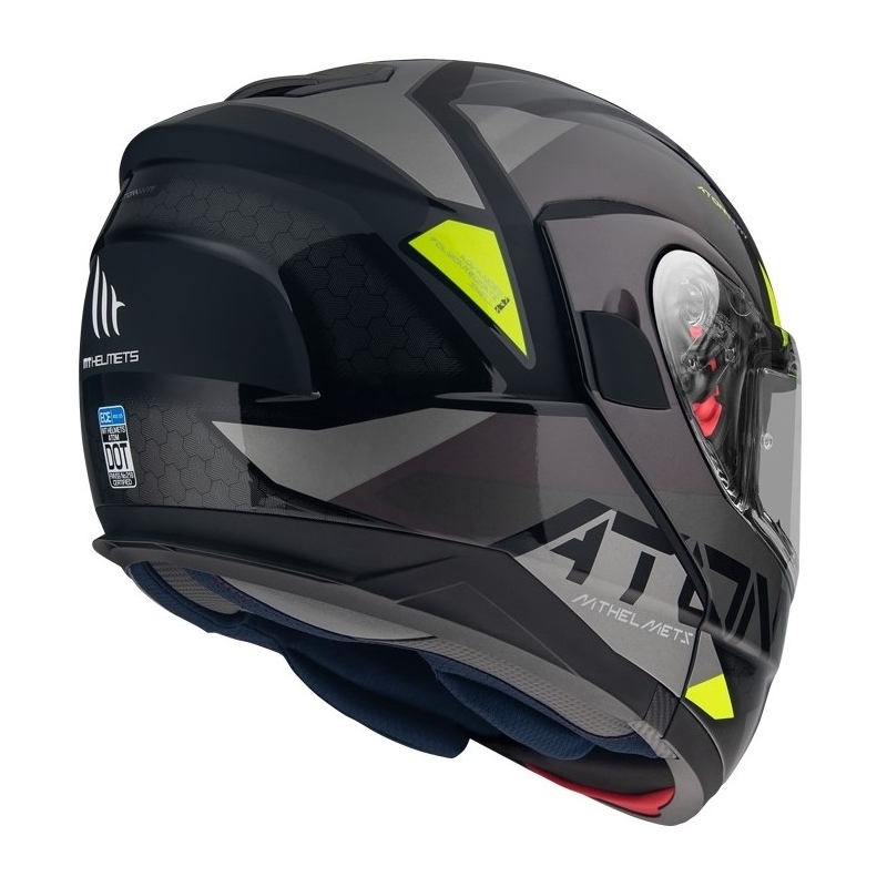 MT Atom SV W17 B2 felnyitható bukósisak szürke