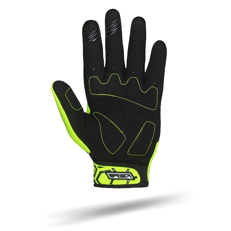 RSA MX EVO gyerek motoros kesztyű fekete-fluo sárga