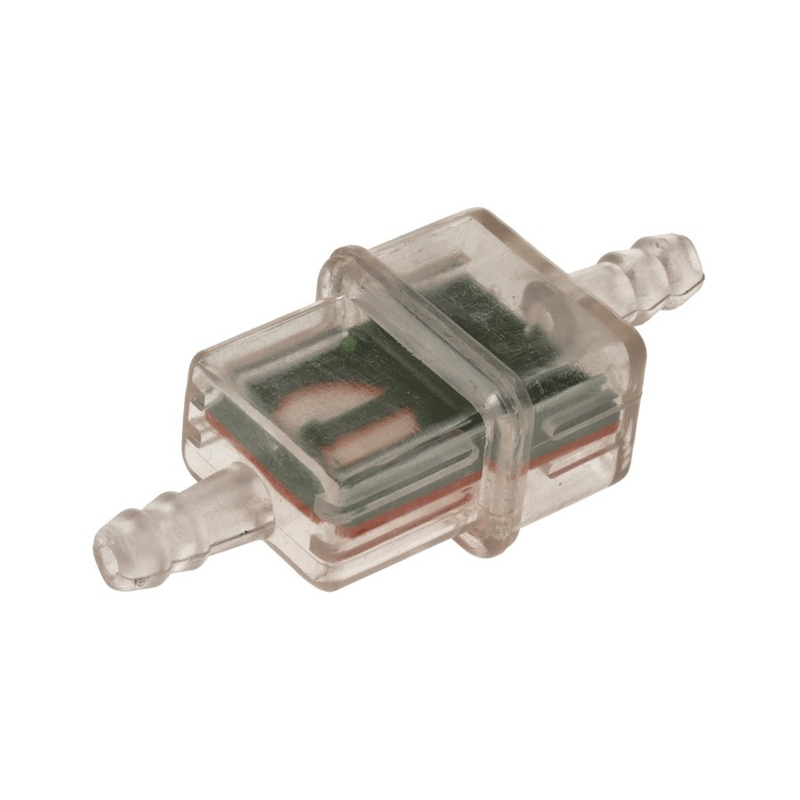 Q-TECH szögletes üzemanyagszűrő fémszűrővel 5-6 mm