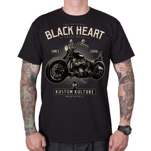 Férfi póló Fekete Szív Motorkerékpár