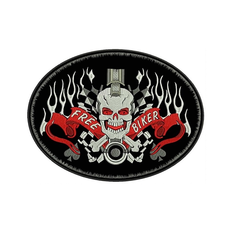 Patch Free Biker ovális - nagy kiárusítás