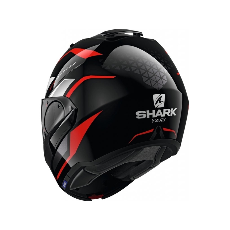 Állból nyíló sisak SHARK EVO-ES Yari fekete-fehér-piros