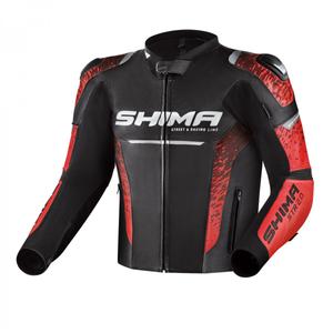 Shima STR 2.0 motoros kabát fekete-piros