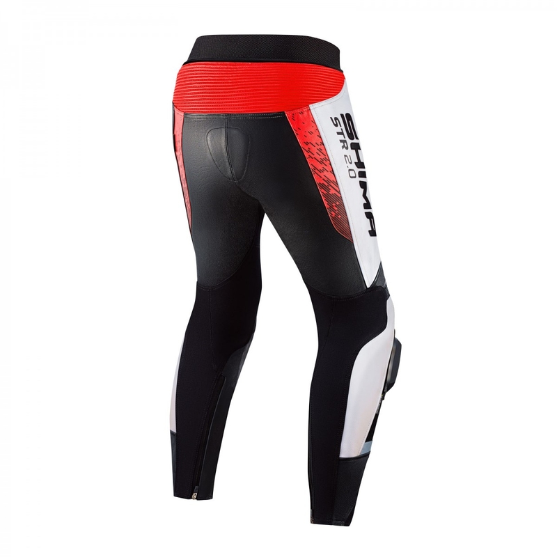Shima STR 2.0 motoros nadrág fekete-fehér-fluo piros