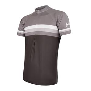 Dres Sensor Summer Stripe černo-šedo-bílý - krátký rukáv výprodej