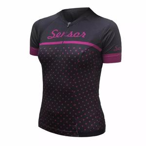 Dámský dres Sensor Cyklo Tour černo-fialový výprodej