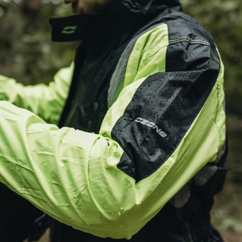 Motoros esőkabát Ozone Marin fekete-neon sárga