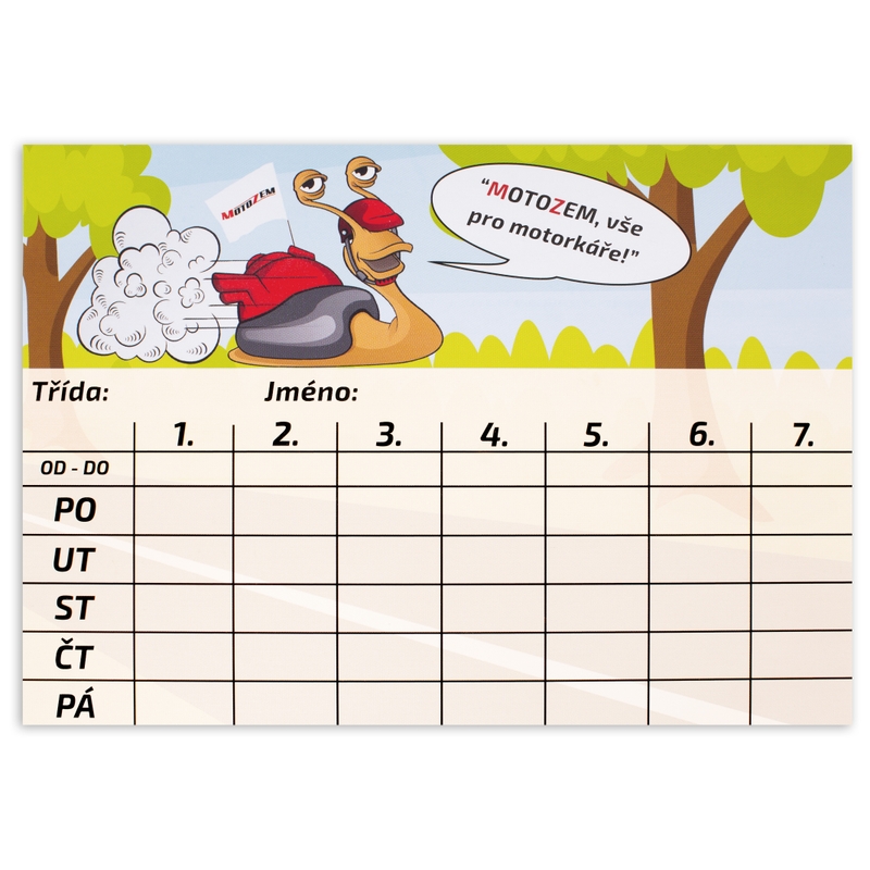 Rozvrh hodin MotoZem