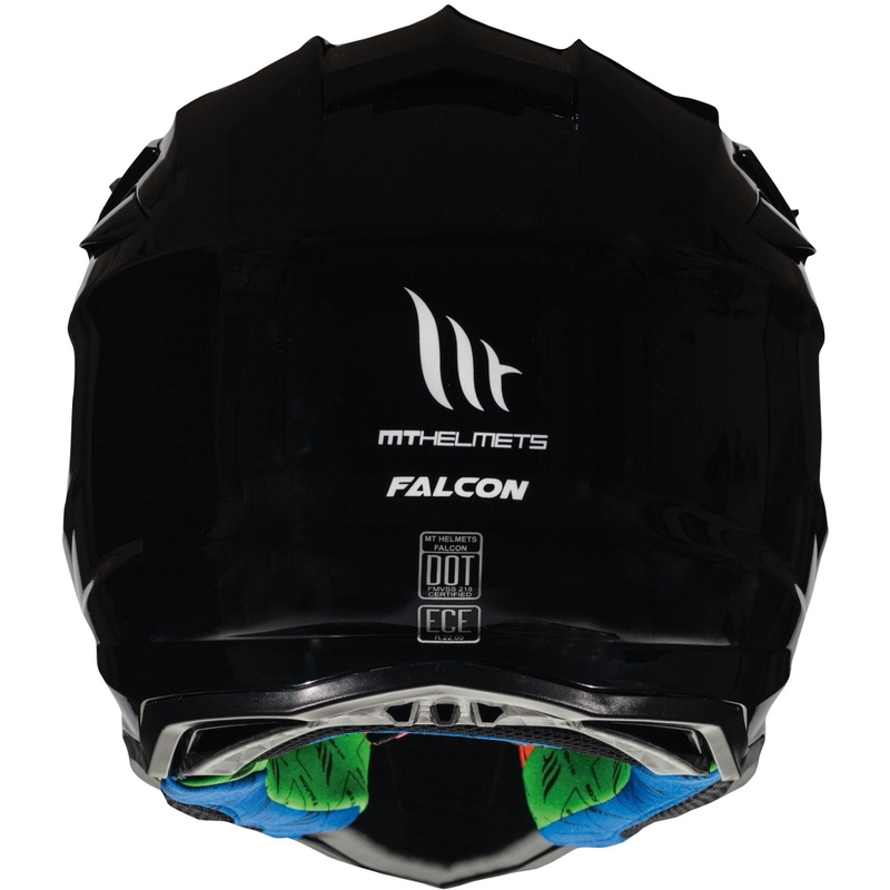 Motocross sisak MT Falcon Solid fekete