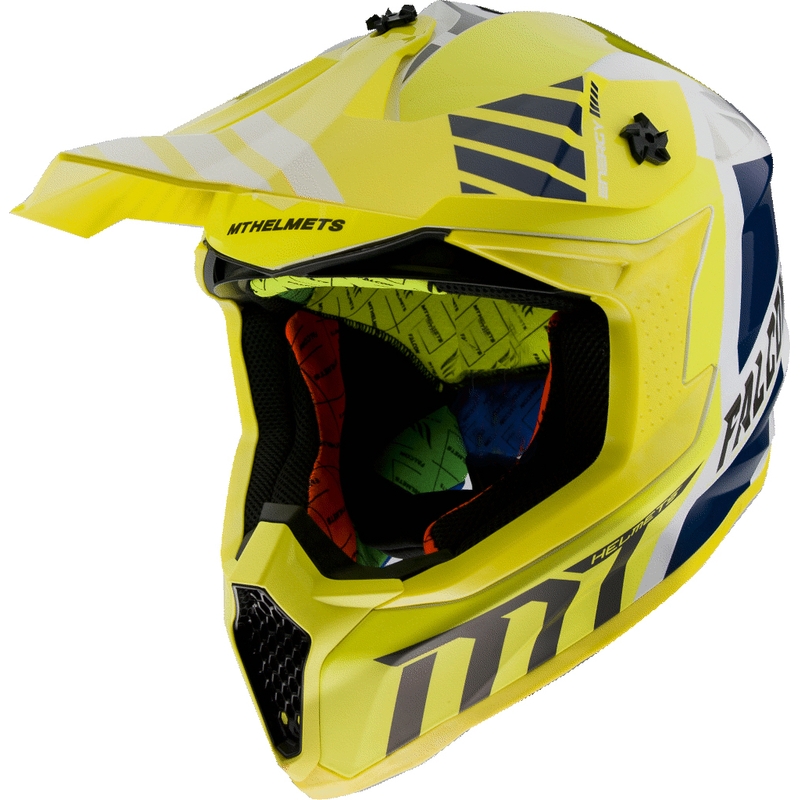 Motocross sisak MT Falcon Warrior sárga