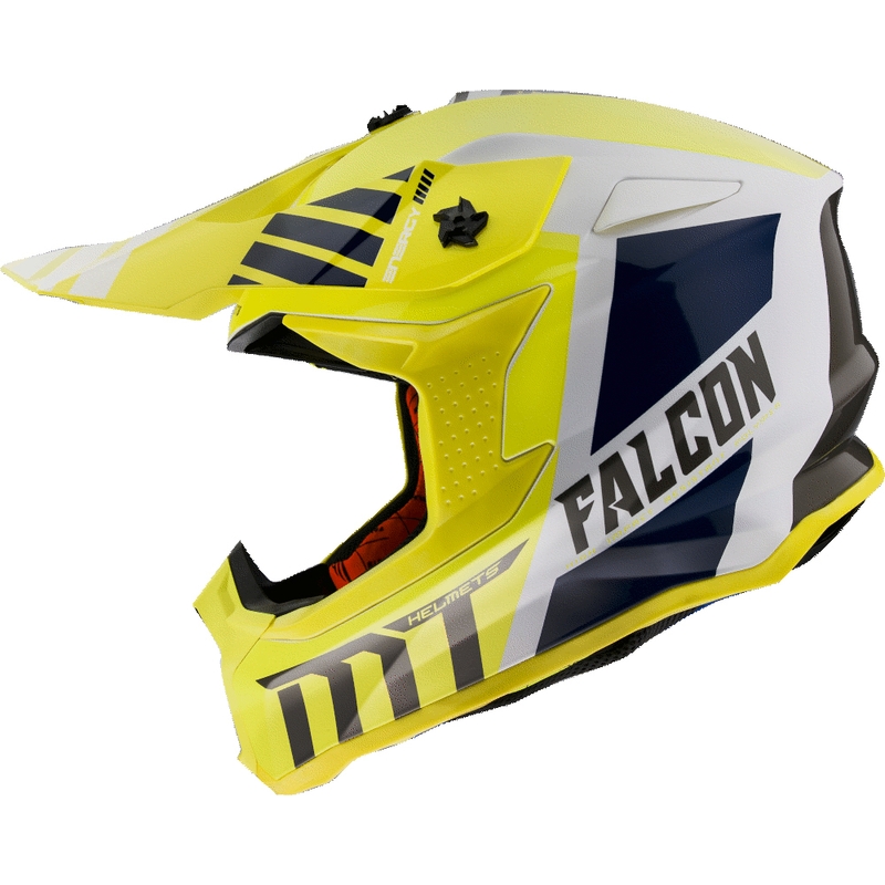Motocross sisak MT Falcon Warrior sárga