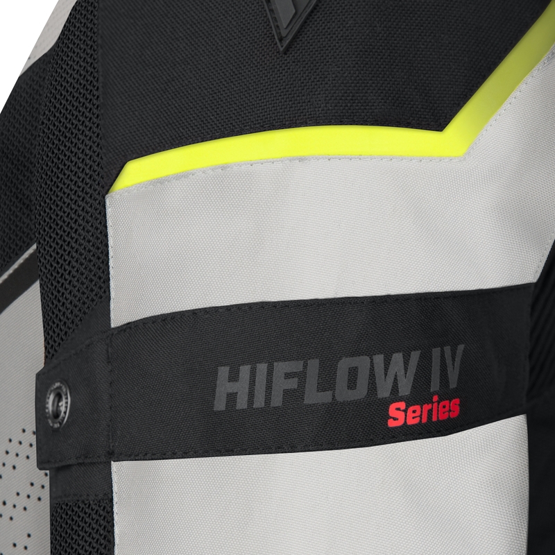 Rebelhorn Hiflow IV motoros kabát fekete-ezüst-neon sárga kiárusítás