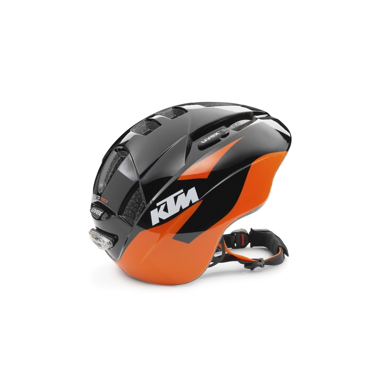 Dětská cyklo přilba KTM černo-oranžová