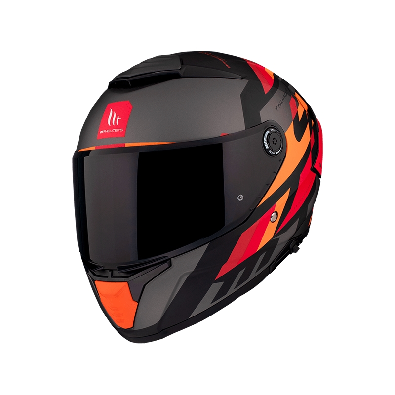 MT FF118SV Thunder 4 SV ERGO B15 zárt bukósisak szürke-narancssárga-piros
